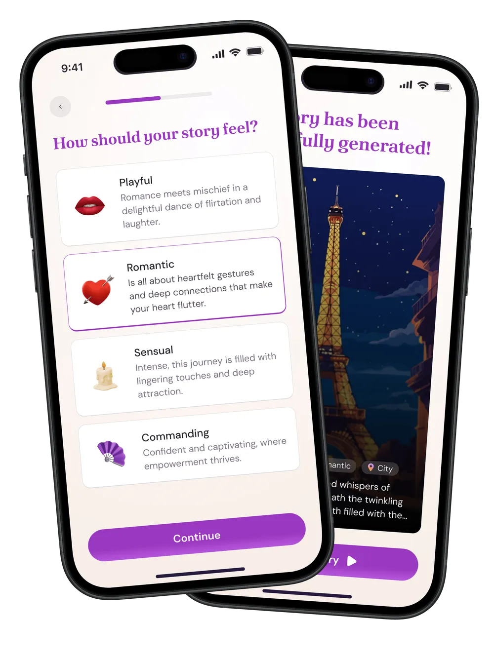 All Your Senses mobile application screens